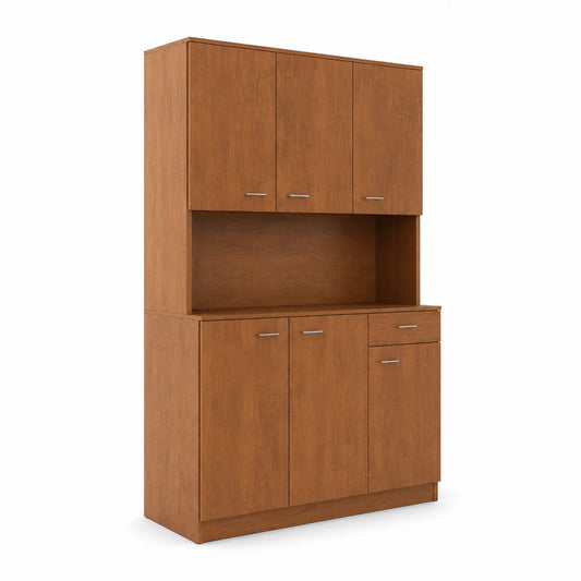 Credenza in Legno Marrone con Ante e Cassetto